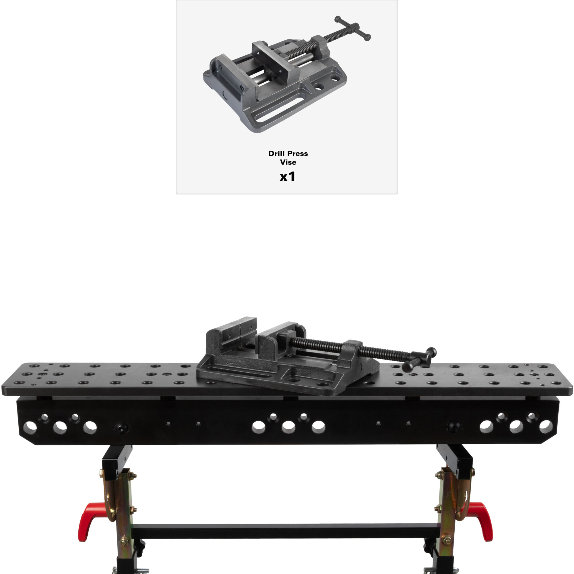 Strong Hand Tools Plate with Nomad and Drill Press Vise — 36in. x 6in., Model# TSB366-NF3